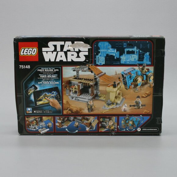 LEGO 75148 Star Wars Encounter on Jakku Set Force Awakens BB-8 Rey 530 OPEN BOX - Picture 9 of 10